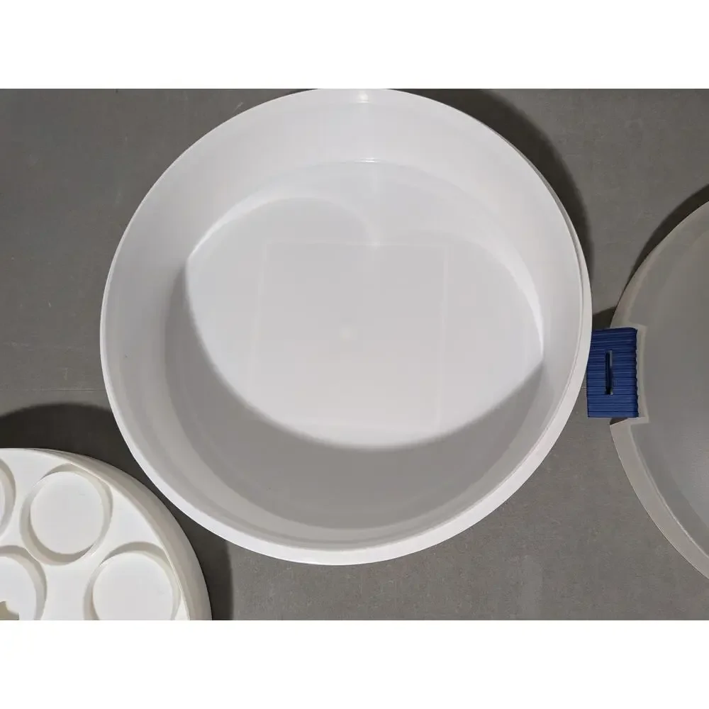 Iris Schwartz Round 3-in-1 Cake, Cupcake & Deviled Egg Carrier